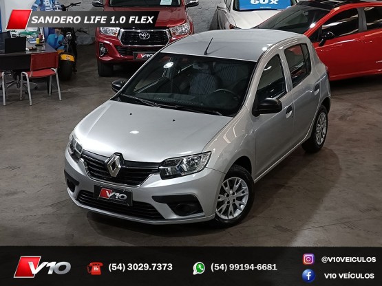RENAULT - SANDERO - 2020/2021 - Prata - R$ 46.900,00