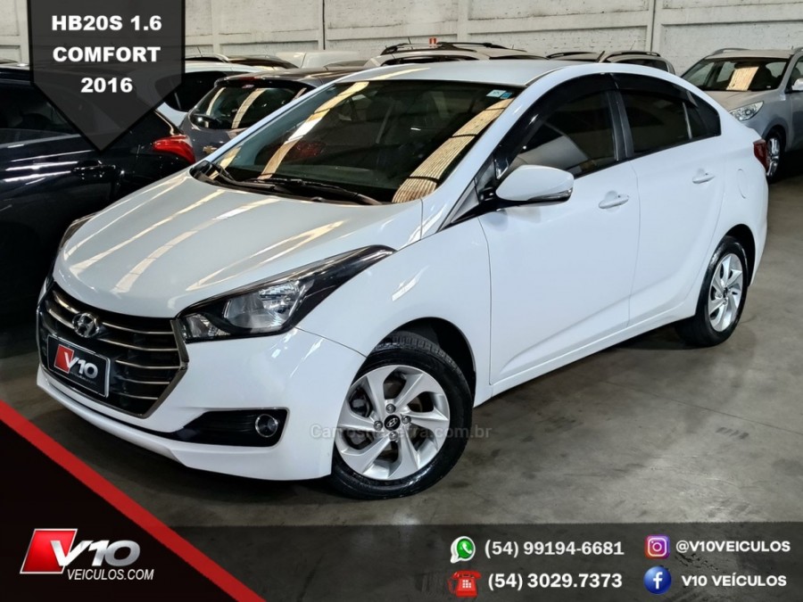 HYUNDAI - HB20S - 2015/2016 - Branca - R$ 53.900,00