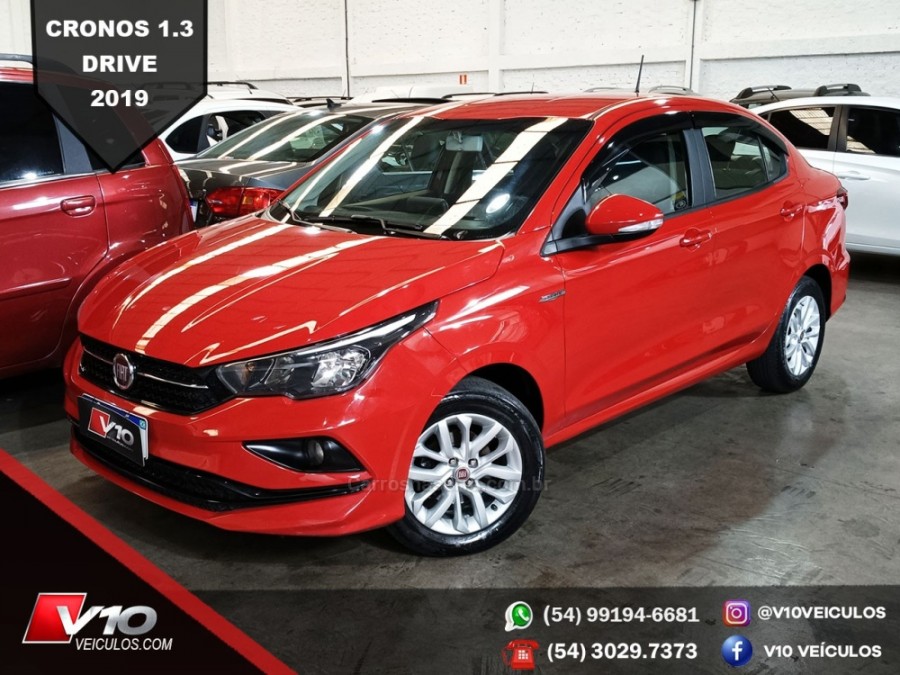 FIAT - CRONOS - 2018/2019 - Vermelha - R$ 58.900,00