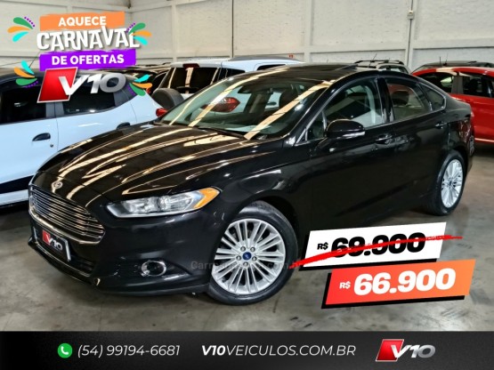 FORD - FUSION - 2014/2015 - Preta - R$ 66.900,00