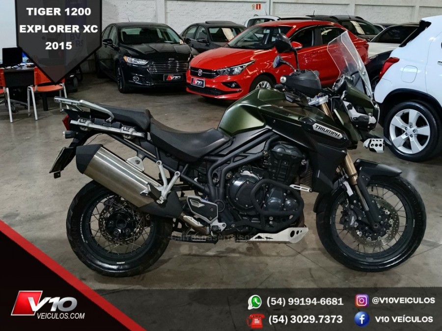 TRIUMPH - TIGER 1200 XCX - 2014/2015 - Verde - R$ 47.900,00