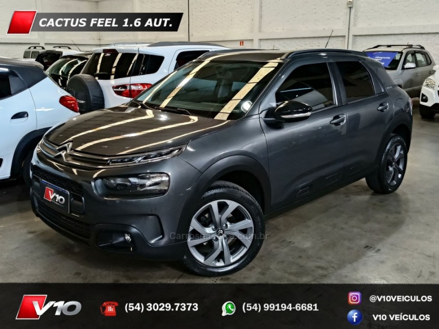 CITROËN - C4 CACTUS - 2021/2022 - Cinza - R$ 78.900,00