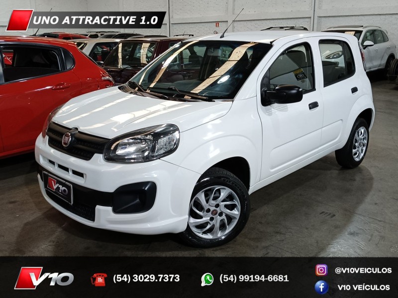FIAT - UNO - 2020/2021 - Branca - R$ 46.900,00