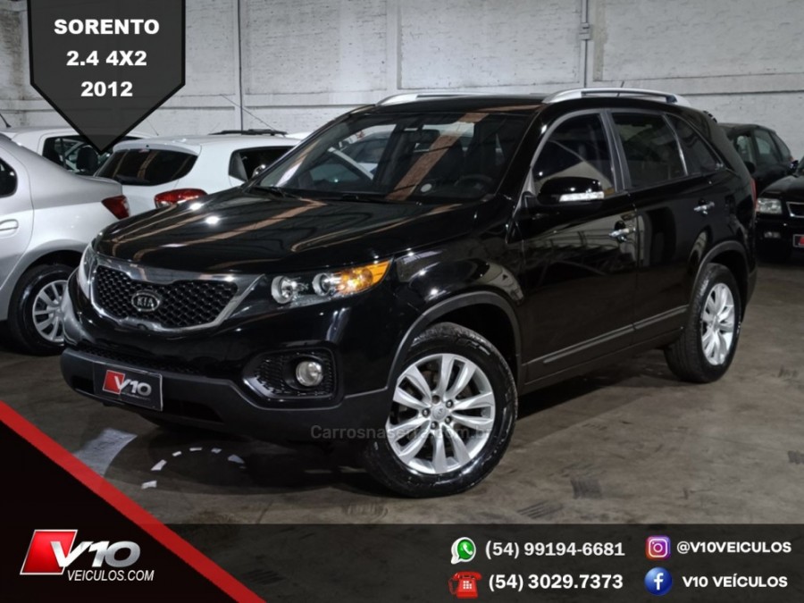 KIA MOTORS - SORENTO - 2012/2012 - Preta - R$ 57.900,00