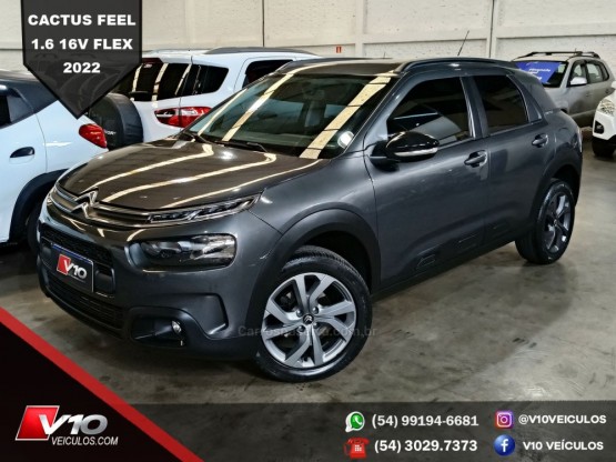 CITROËN - C4 CACTUS - 2021/2022 - Cinza - R$ 78.900,00