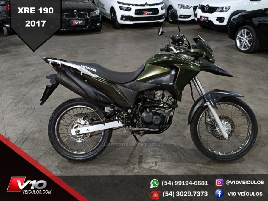 HONDA - XRE 190 ABS - 2017/2017 - Verde - R$ 18.900,00